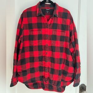 Madewell Oversized Ex-Boyfriend Flannel | Size L | Women’s